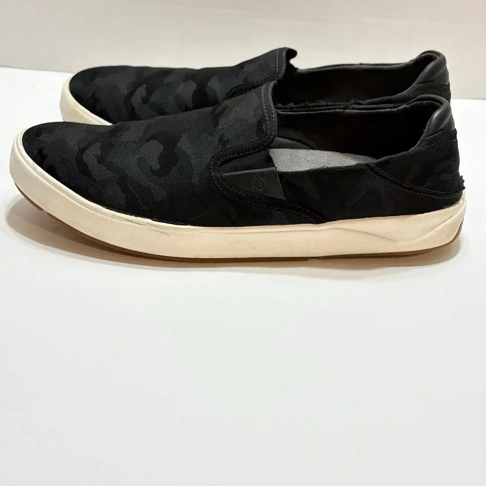 OluKai Lae‘ahi Pa‘i Men’s US 11 Pacific Camo Slip-On Casual Comfort Shoe